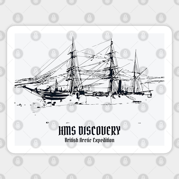 HMS Discovery - British Artic Expedition Sticker by Lakeric